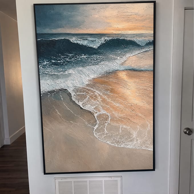 Customer photo review of Abstract Ocean And Sky Wall Art #OS035