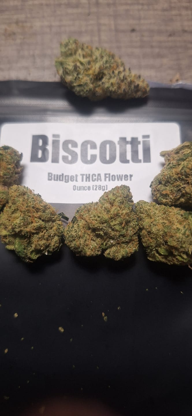 Customer photo review of Biscotti THCA Flower (Budget)