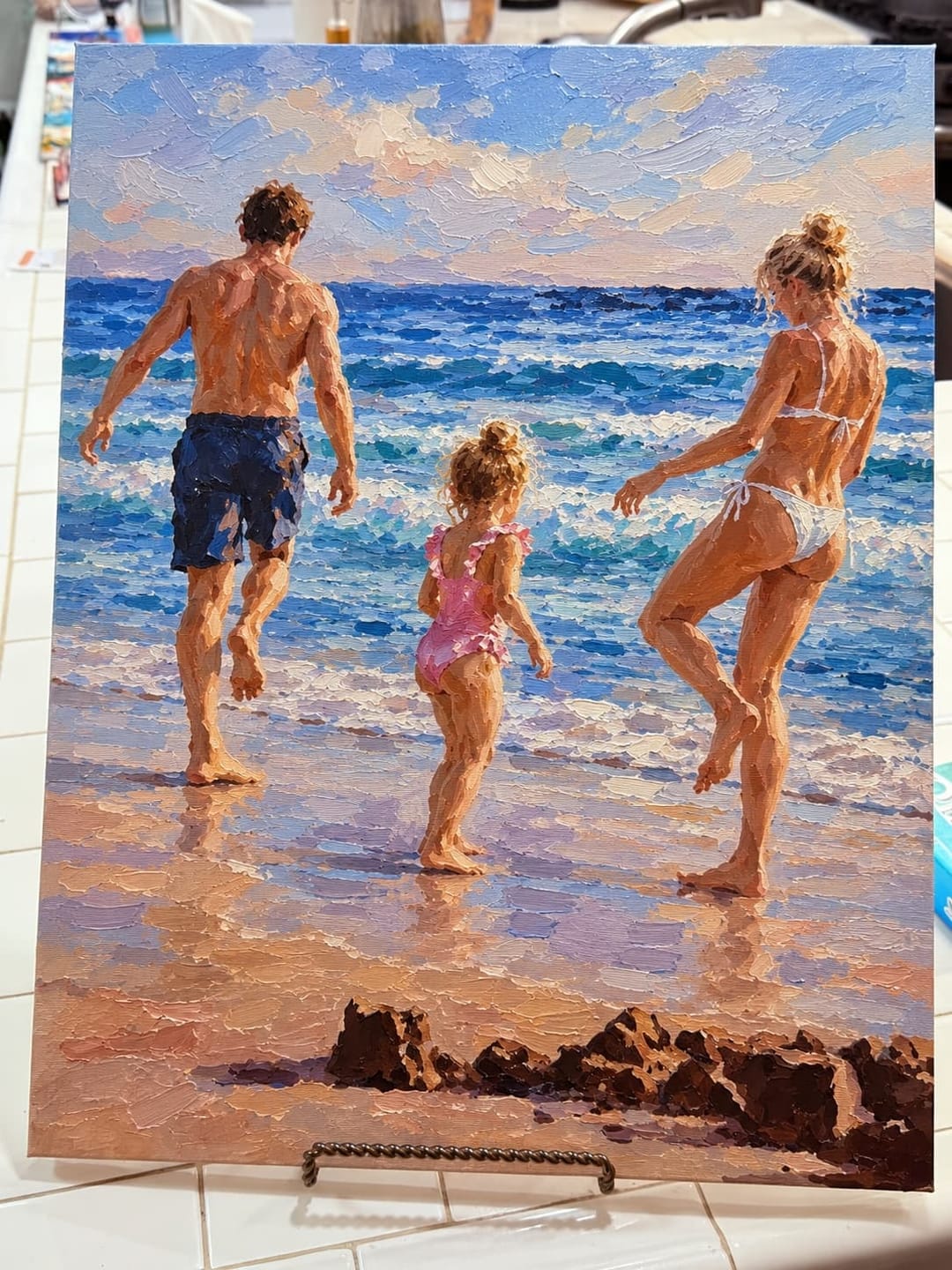 Customer photo review of Custom Paint by Numbers Kit - Turn Your Photo Into Hand-Painted Art