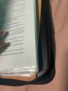 Customer photo review of Leather Portfolio Bag With Handle