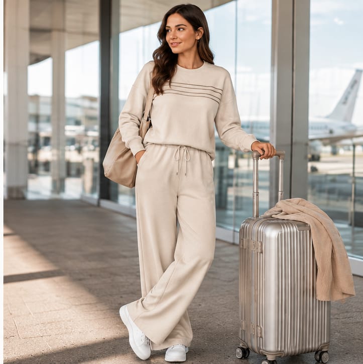 Customer photo review of 🔥 LAST DAY BLACK FRIDAY — 57% OFF ✨TALBOTS Women’s Crew Neck Lounge Set