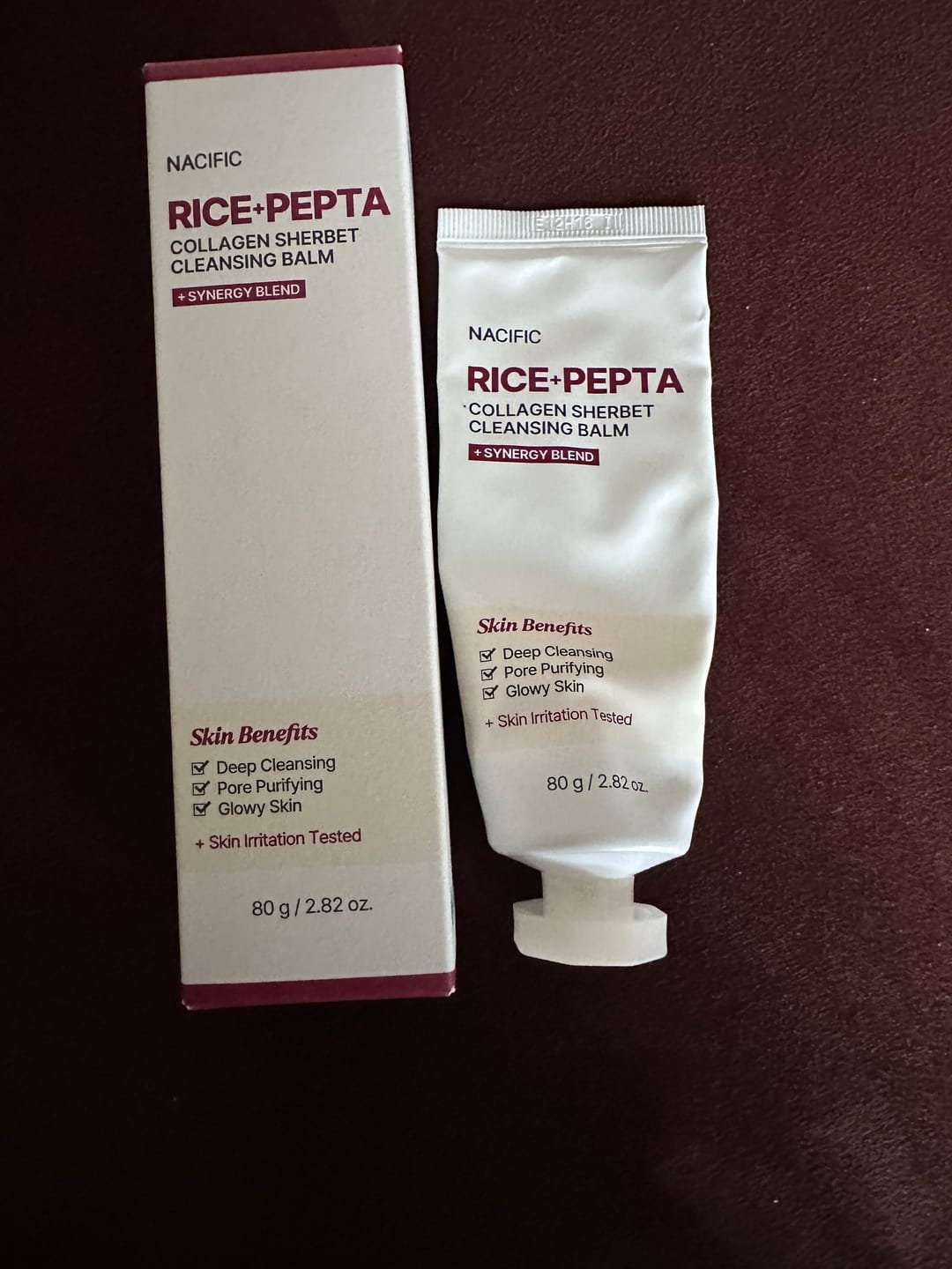 Customer photo review of NACIFIC Rice Pepta Collagen Sherbet Cleansing Balm (80g) - Oljerens