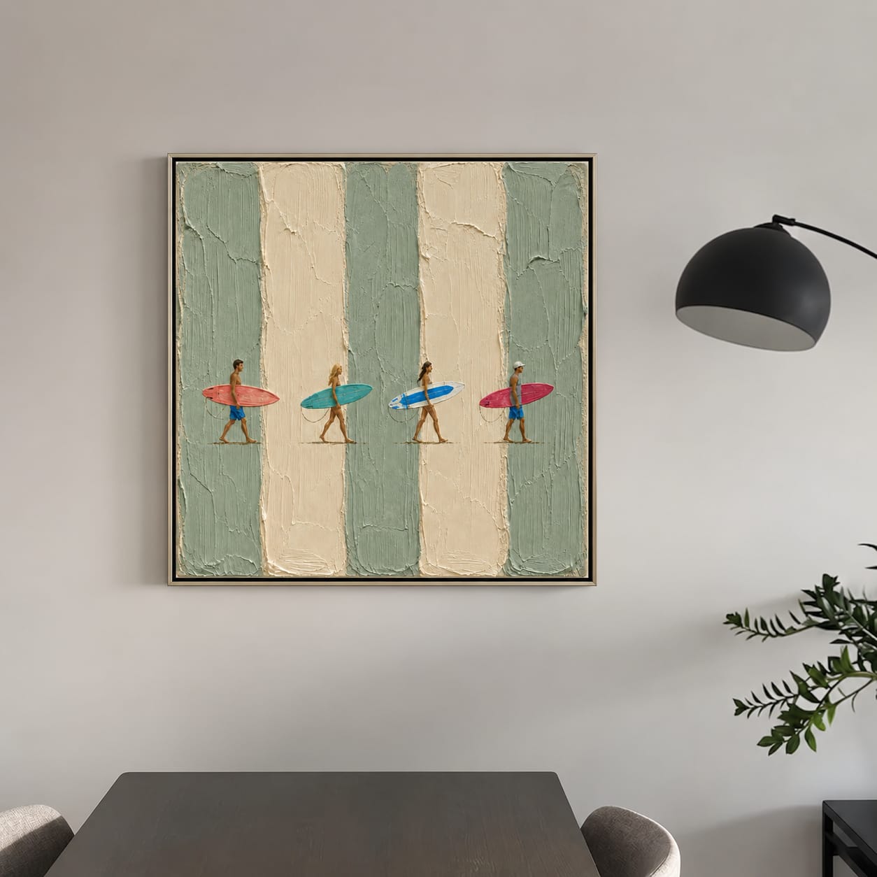 Customer photo review of Surf Quartet Wall Art