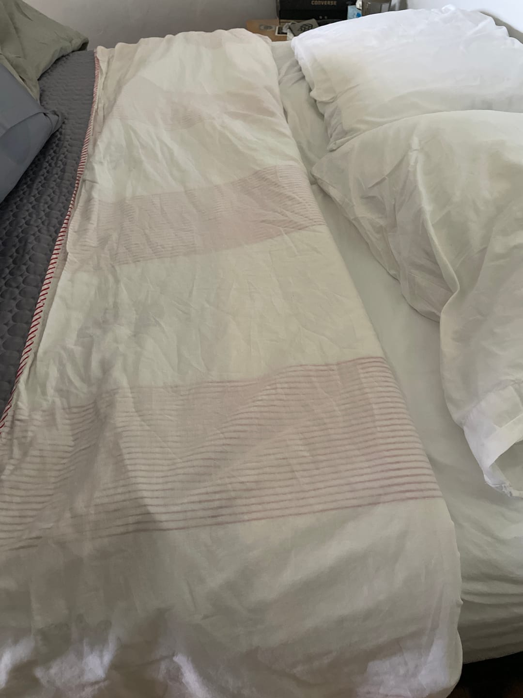Customer photo review of Elora Bloom Organic Muslin Blanket — Hand Block Printed