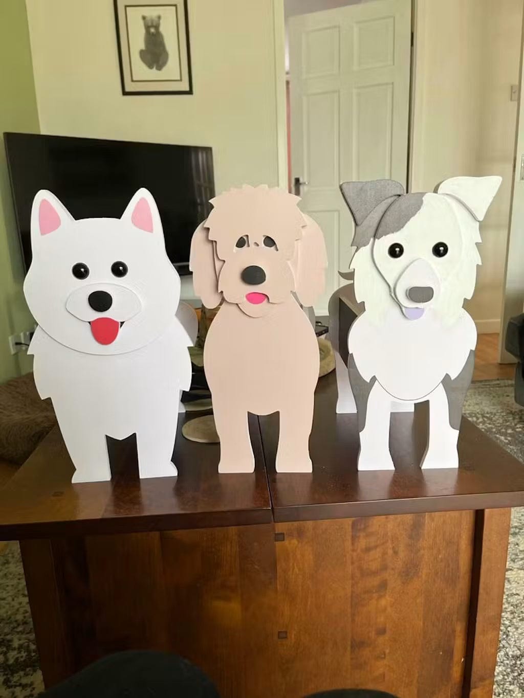 Customer photo review of Dog Planter - Cockapoo