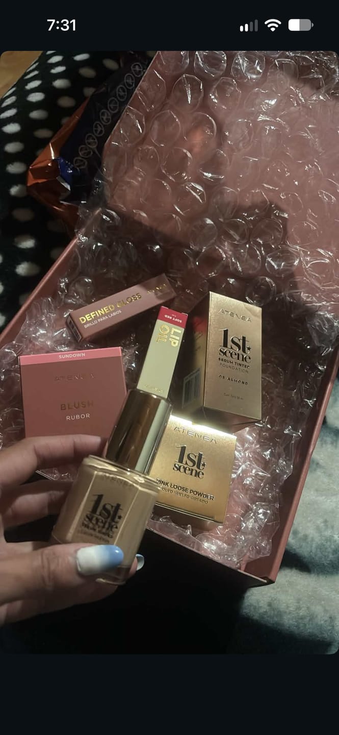 Customer photo review of POLVO SUELTO ROSADO 1ST SCENE