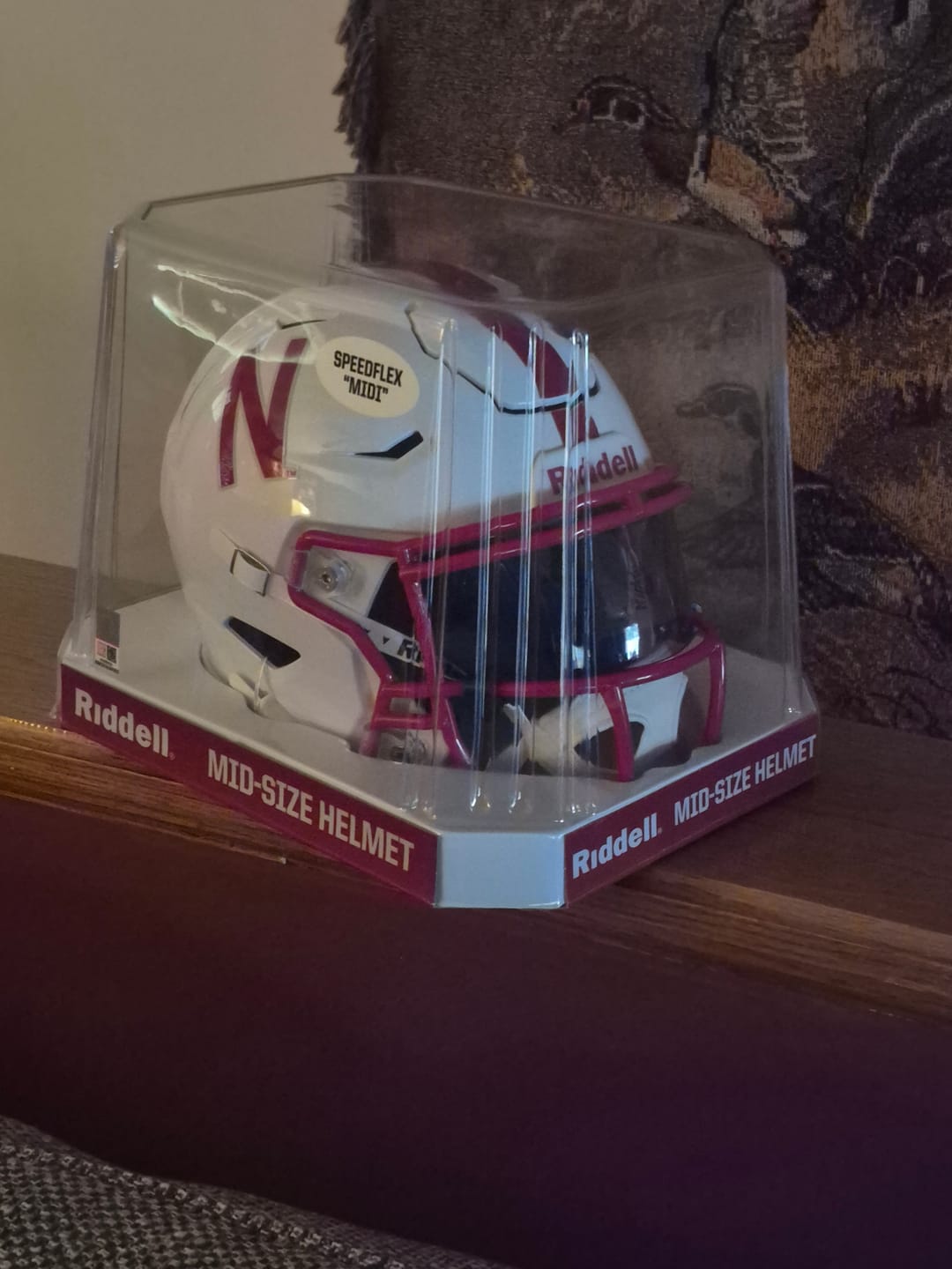 Customer photo review of Nebraska Cornhuskers Riddell SpeedFlex Mid-Size MIDI Helmet