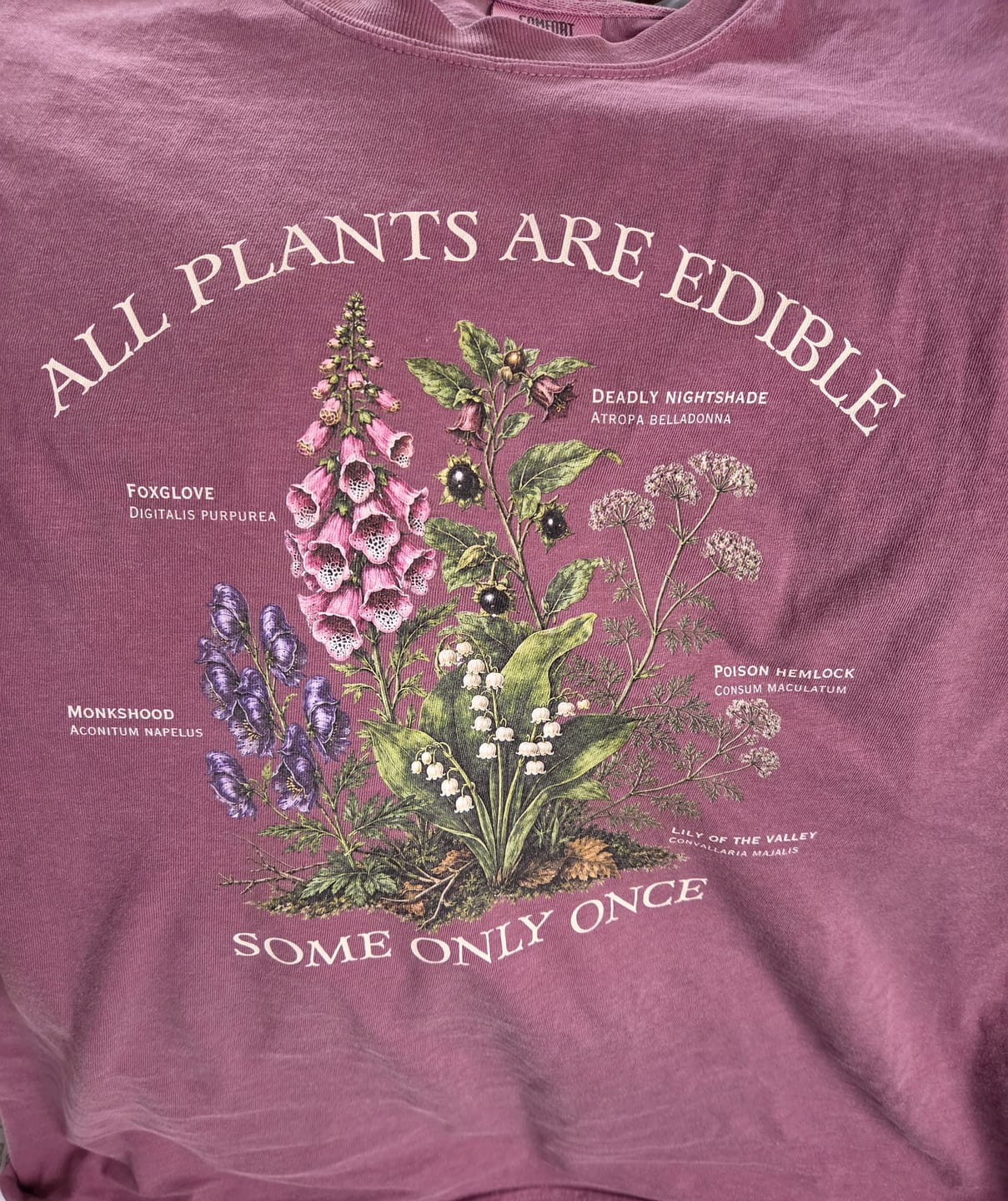 Customer photo review of All Plants Are Edible T-Shirt