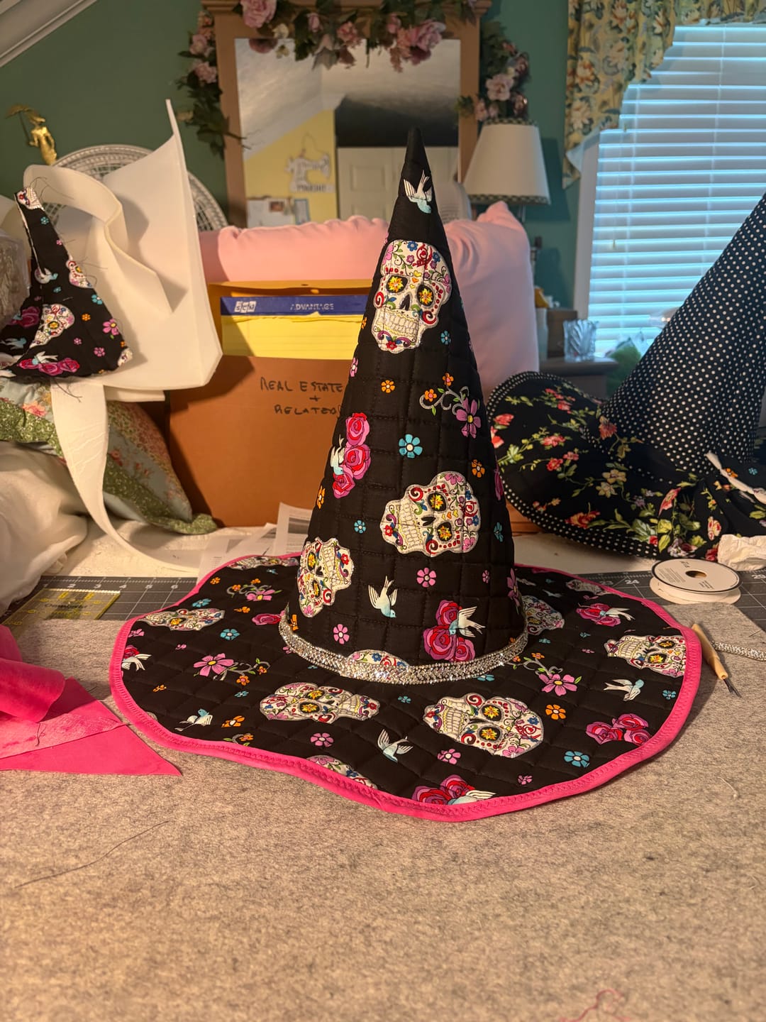Customer photo review of Spellbound Quilted Witch Hat Sewing Pattern | Digital PDF Pattern