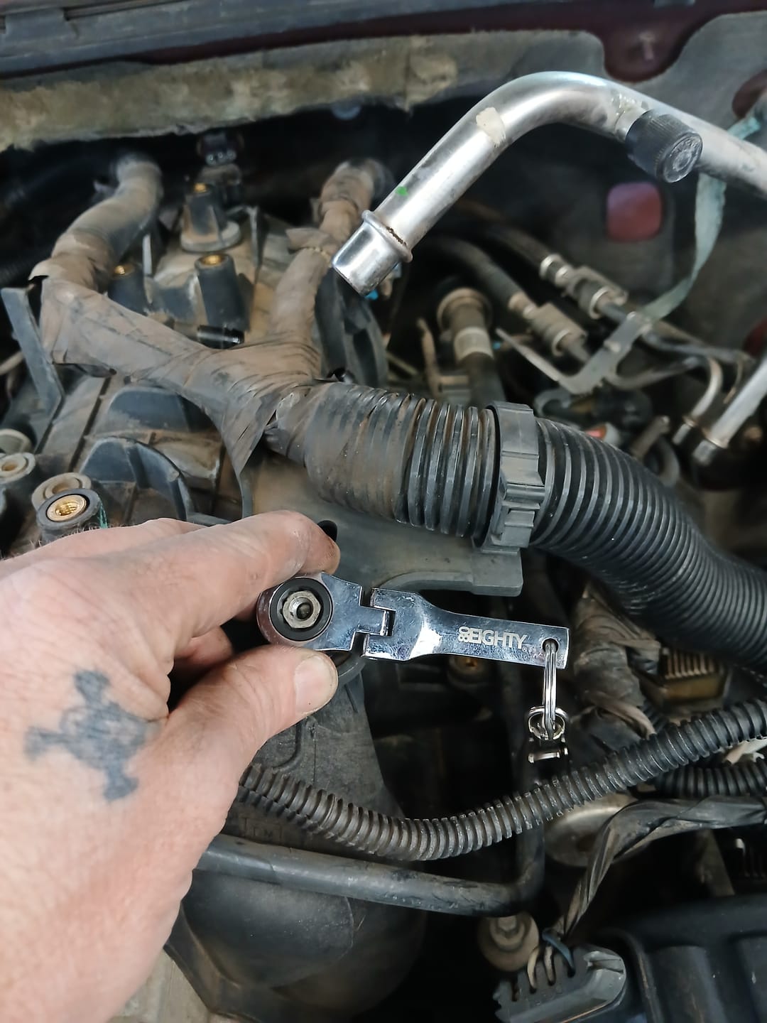 Customer photo review of 80Eighty® 10mm Wrench Keychain
