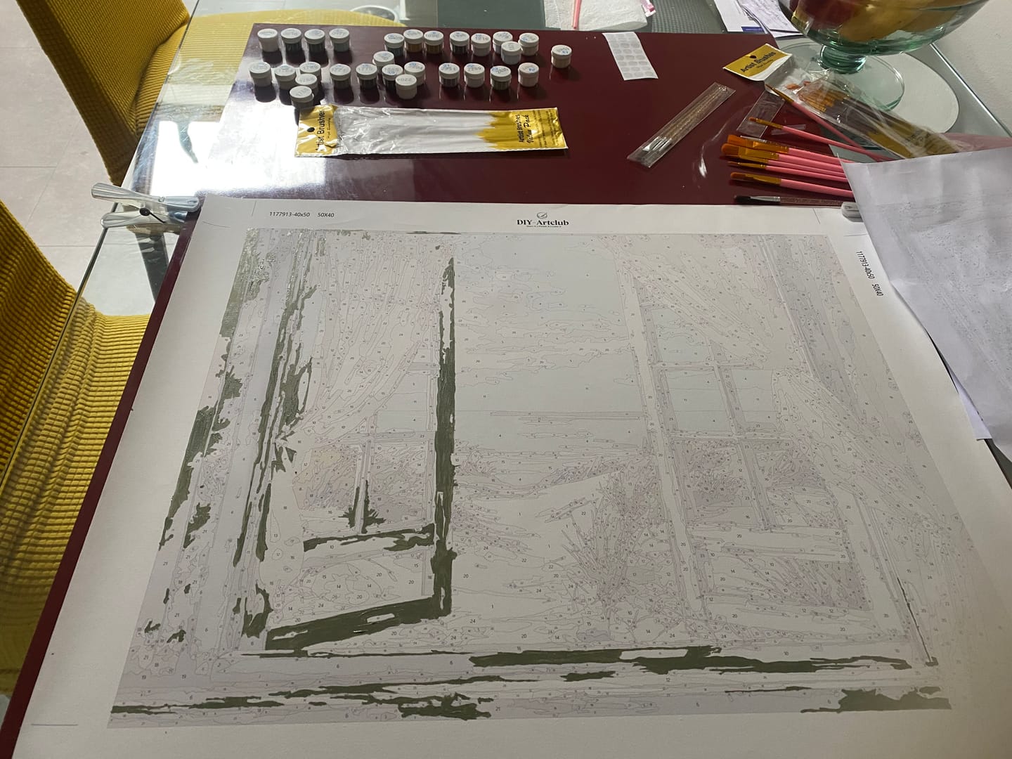 Customer photo review of Window to the Sea | Paint by Number