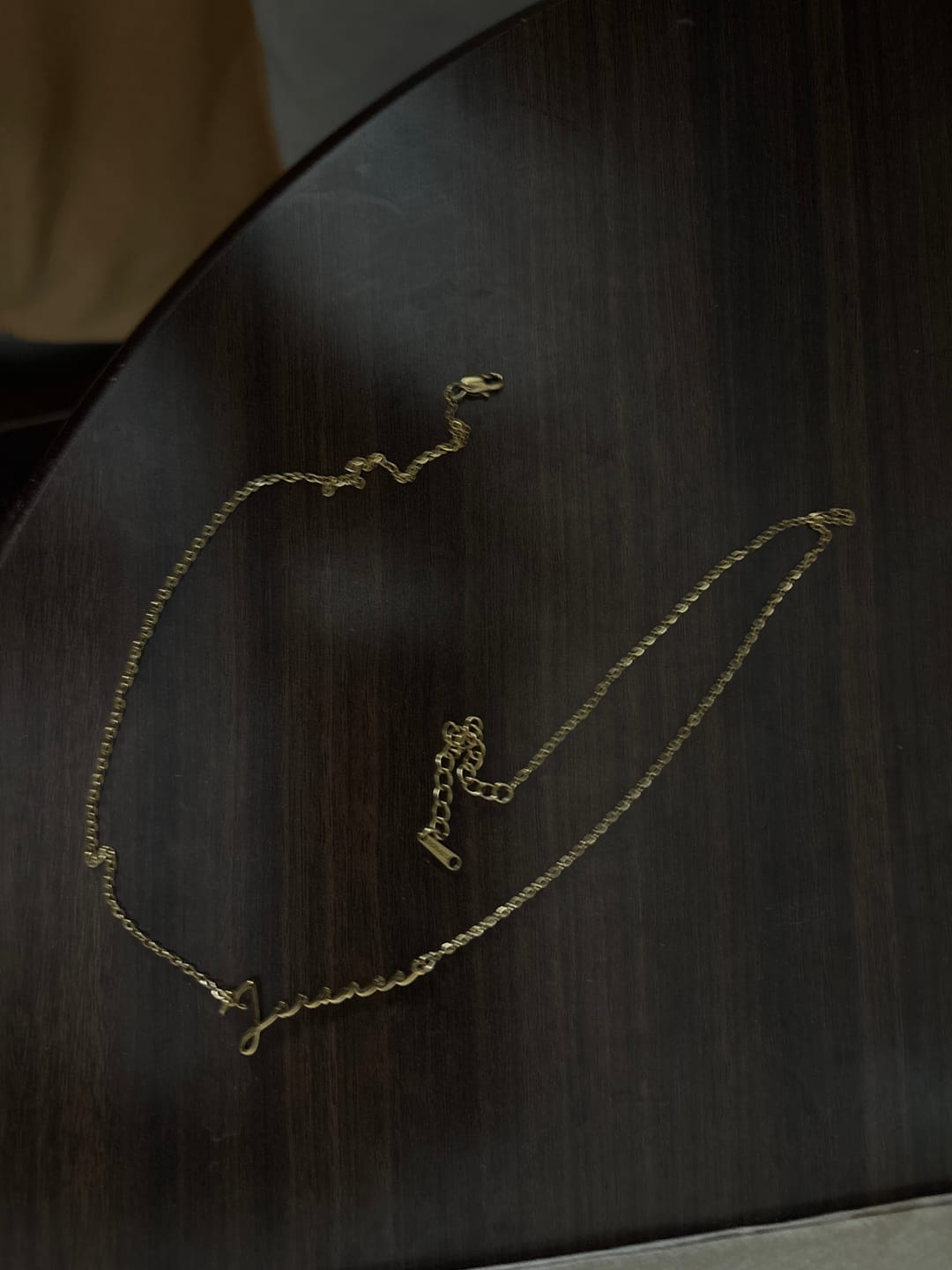 Customer photo review of Mon Petit Name Necklace