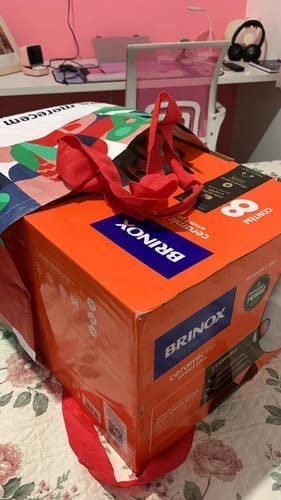 Customer photo review of Brinox - Jogo de Panelas 8 Peças Ceramic Life Smart Plus - Vanilla