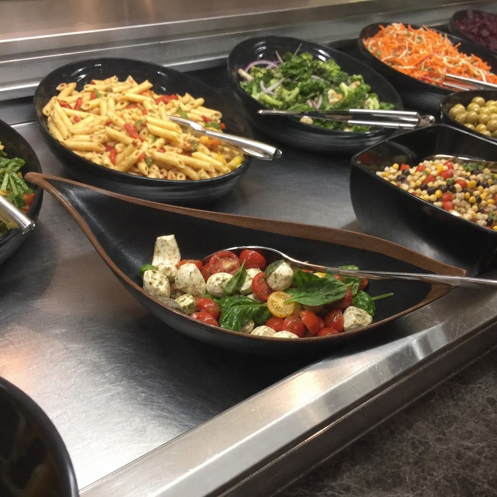 Customer photo review of Leaf-Shaped Bowl 305mm Brown Melamine for Food Presentation