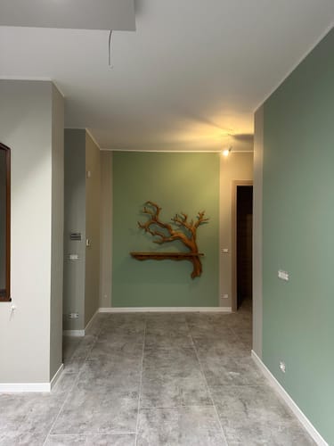 Customer photo review of Rustic Tree Branch Wall Shelf Natural Artistic Home Decor