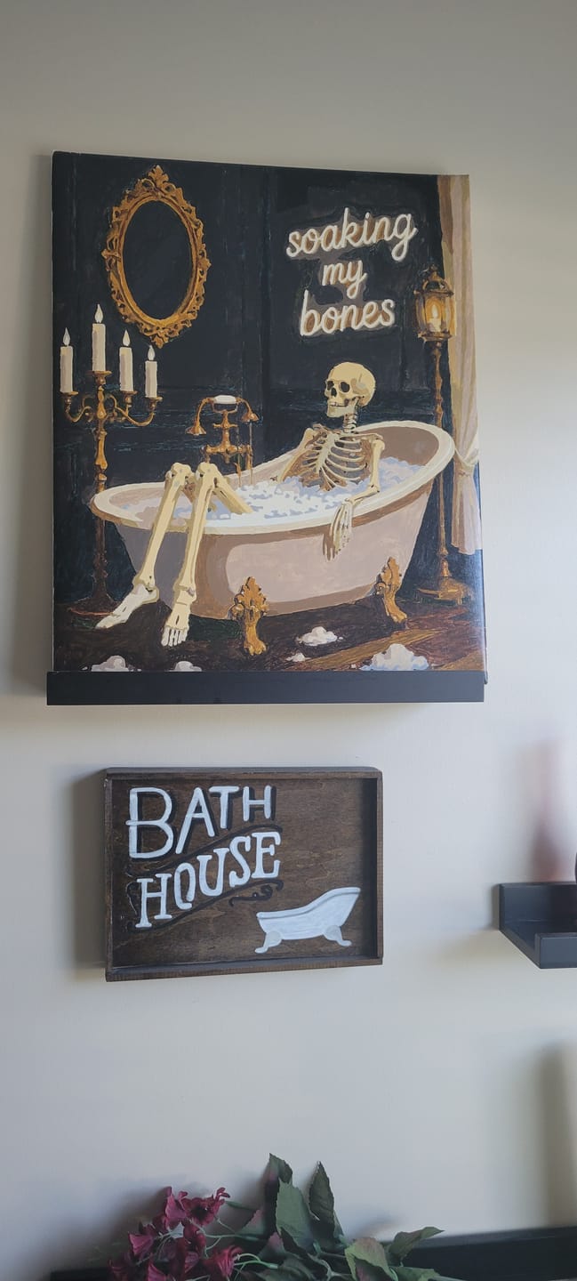 Customer photo review of Soaking My Bones | Paint by Number