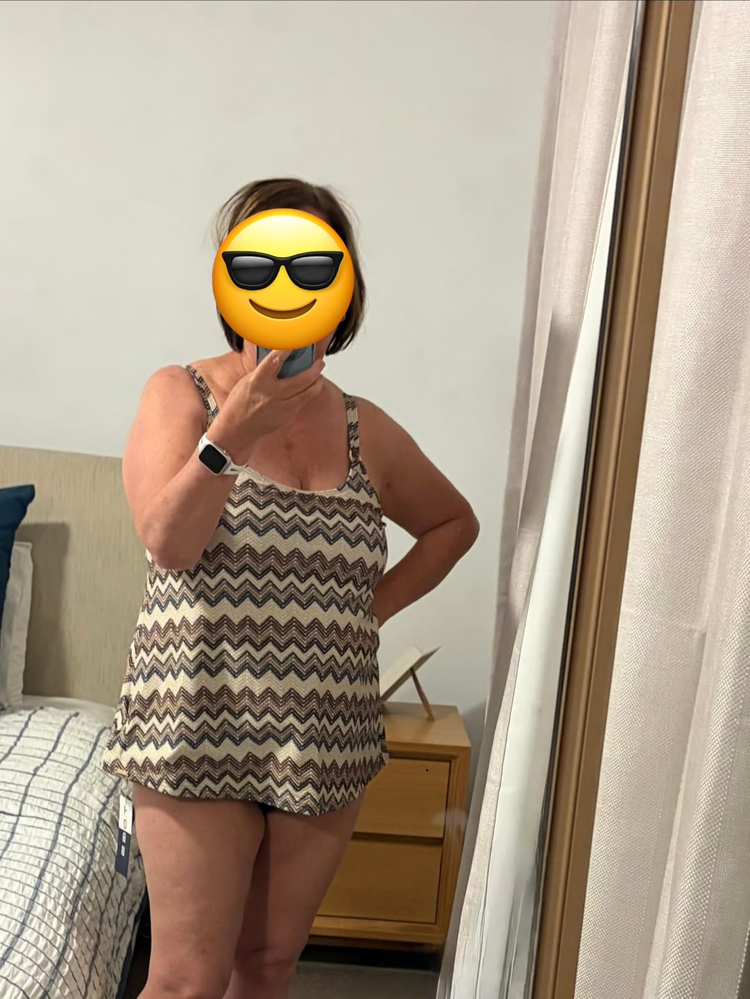 Customer photo review of Chestnut Tankini A-Line Set