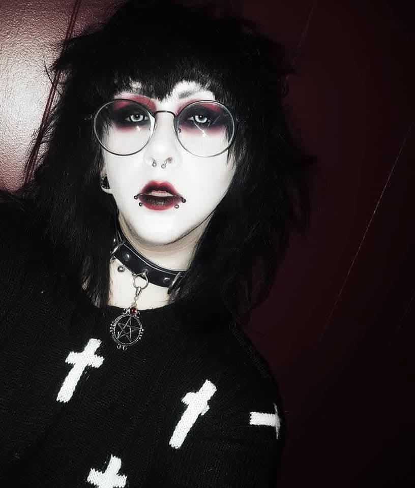 Customer photo review of PRIMAL ® Werewolf III - White Colored Contact Lenses