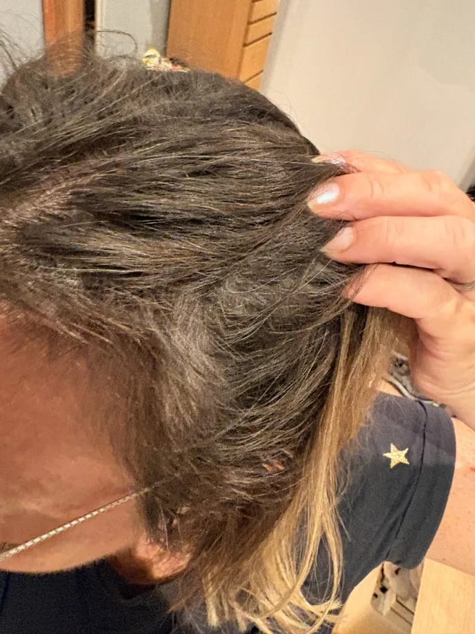 Customer photo review of Origin Labs™ - Women's Hair Growth Serum