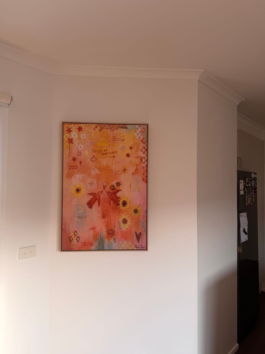 Customer photo review of You Can Do Hard Things by Jackie Green | Framed Canvas Wall Art