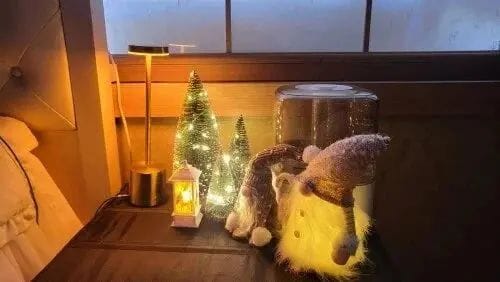 Customer photo review of Luminária de Mesa Sem Fio Recarregável Nomad Glow