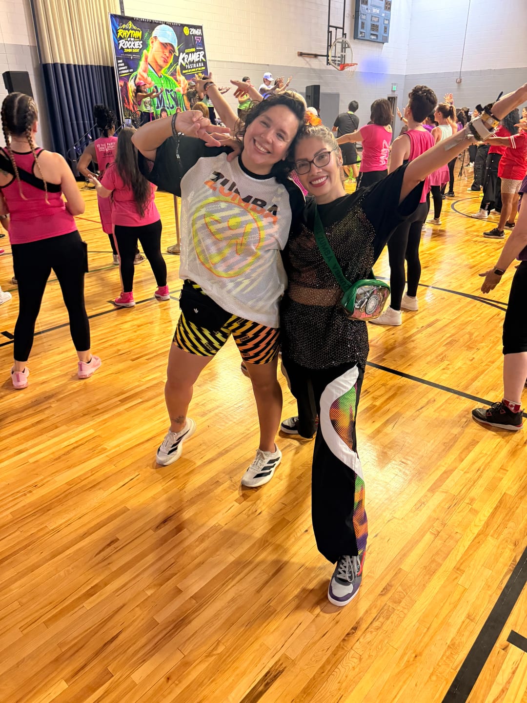 Customer photo review of Electric Feel Wide Leg Track Pants