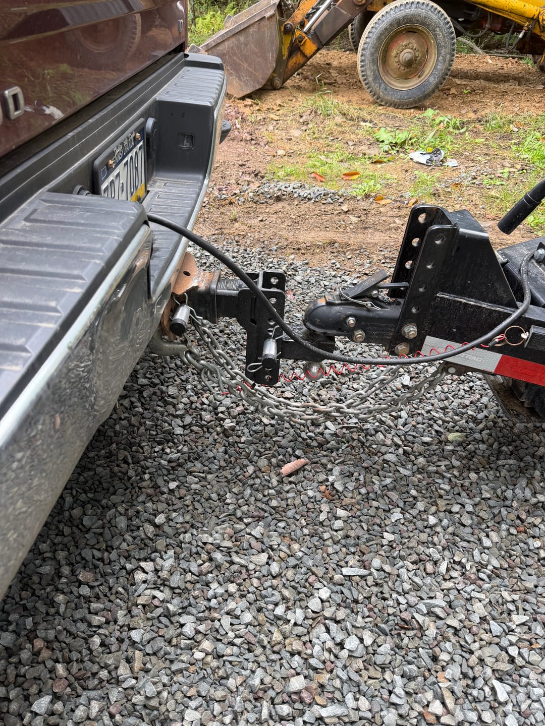 Customer photo review of TYT Adjustable Truck Trailer Hitch for 2.5 inch Receiver, 6" Drop/Rise Tow Hitch with Dual Balls (2" & 2-5/16")，Includes Two Pin Locks & Hitch Tightener