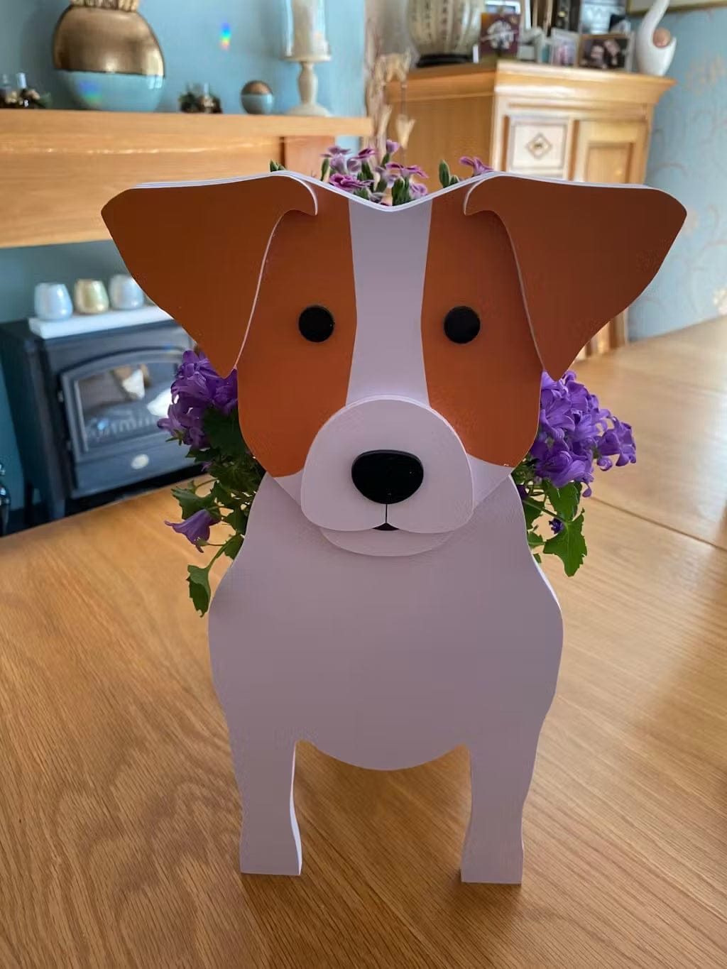 Customer photo review of Dog Planter - Jack Russell Terrier