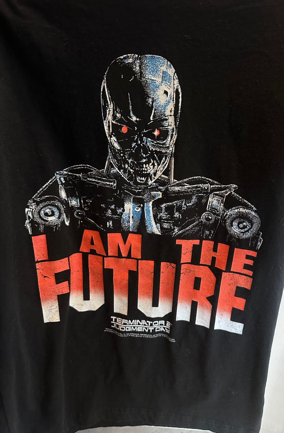 Customer photo review of T2: ENDOSKELETON PROMO - T-SHIRT