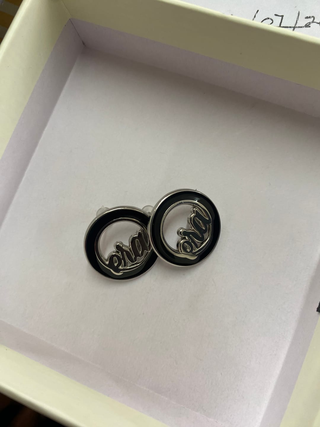 Customer photo review of Silver Diva Studs