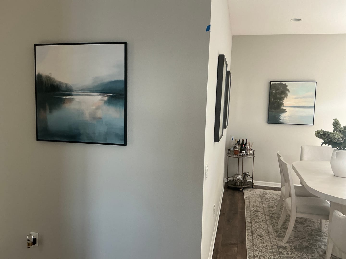 Customer photo review of Abstract Ocean And Sky Canvas Art #OC203