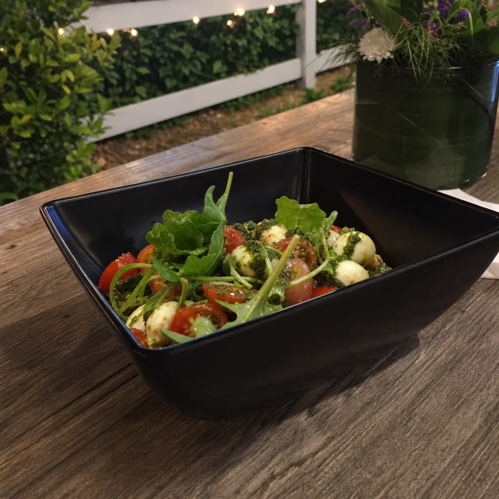 Customer photo review of Curved Bowl 11 inch Black Melamine for Table Settings