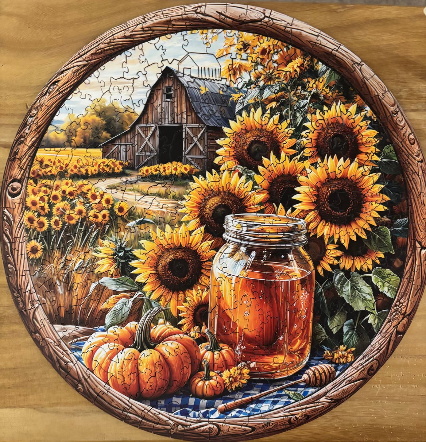 Customer photo review of SEEK AND FIND BEES Wooden Jigsaw Puzzle