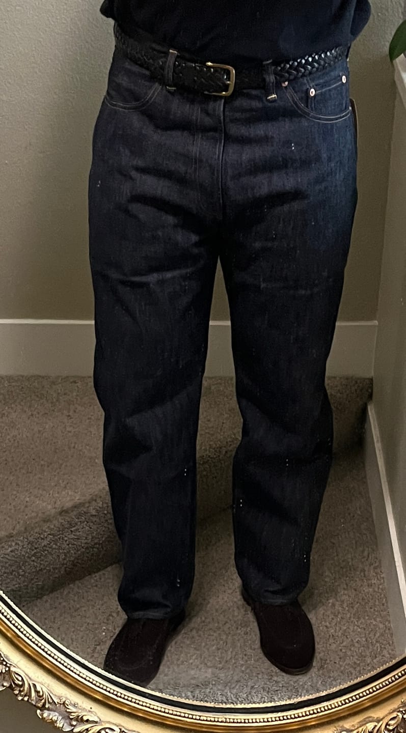 Customer photo review of Lot 47801XX 1947 Selvedge Denim Jeans
