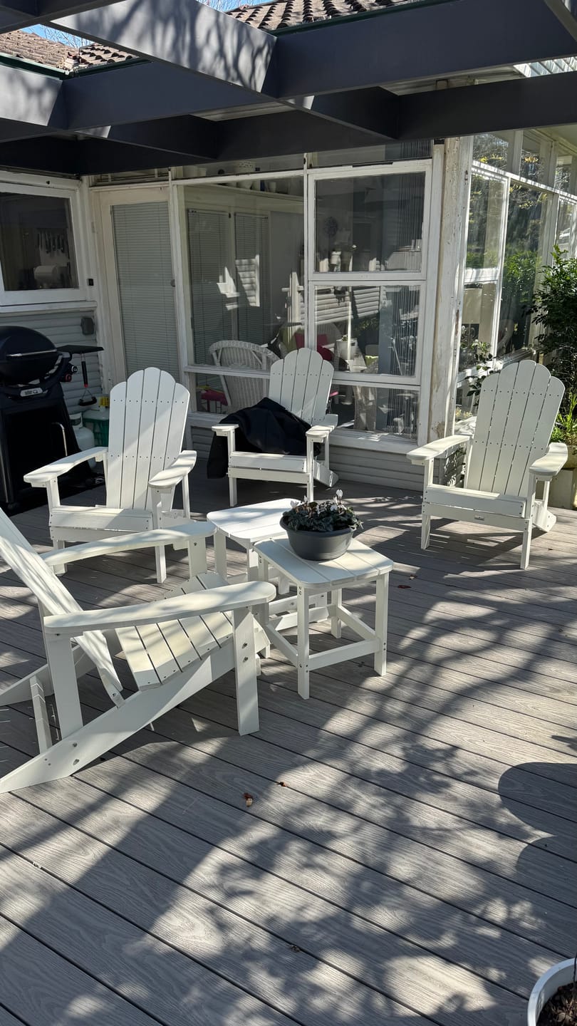 Customer photo review of Adirondack Poly Timber Outdoor Chair