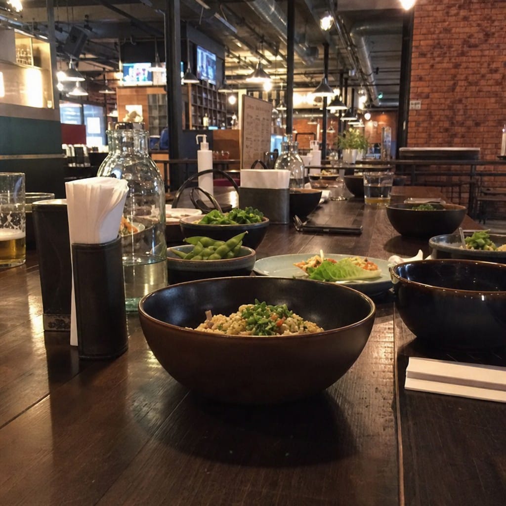Customer photo review of Deep Bowls 770ml Brown Porcelain for Casual Dining (Pack of 6)