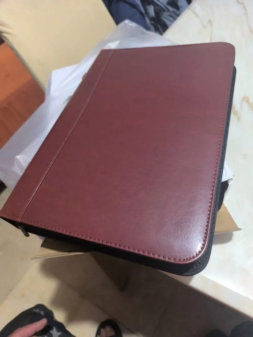 Customer photo review of Leather Portfolio Bag With Handle
