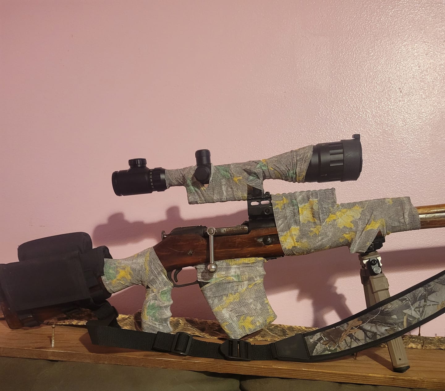 Customer photo review of Mosin Nagant thread on bent bolt handle - no welding required