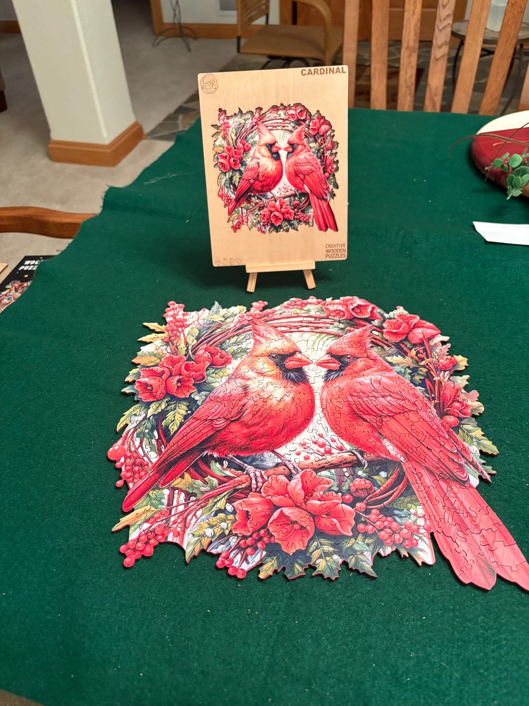 Customer photo review of Cardinal Wooden Jigsaw Puzzle