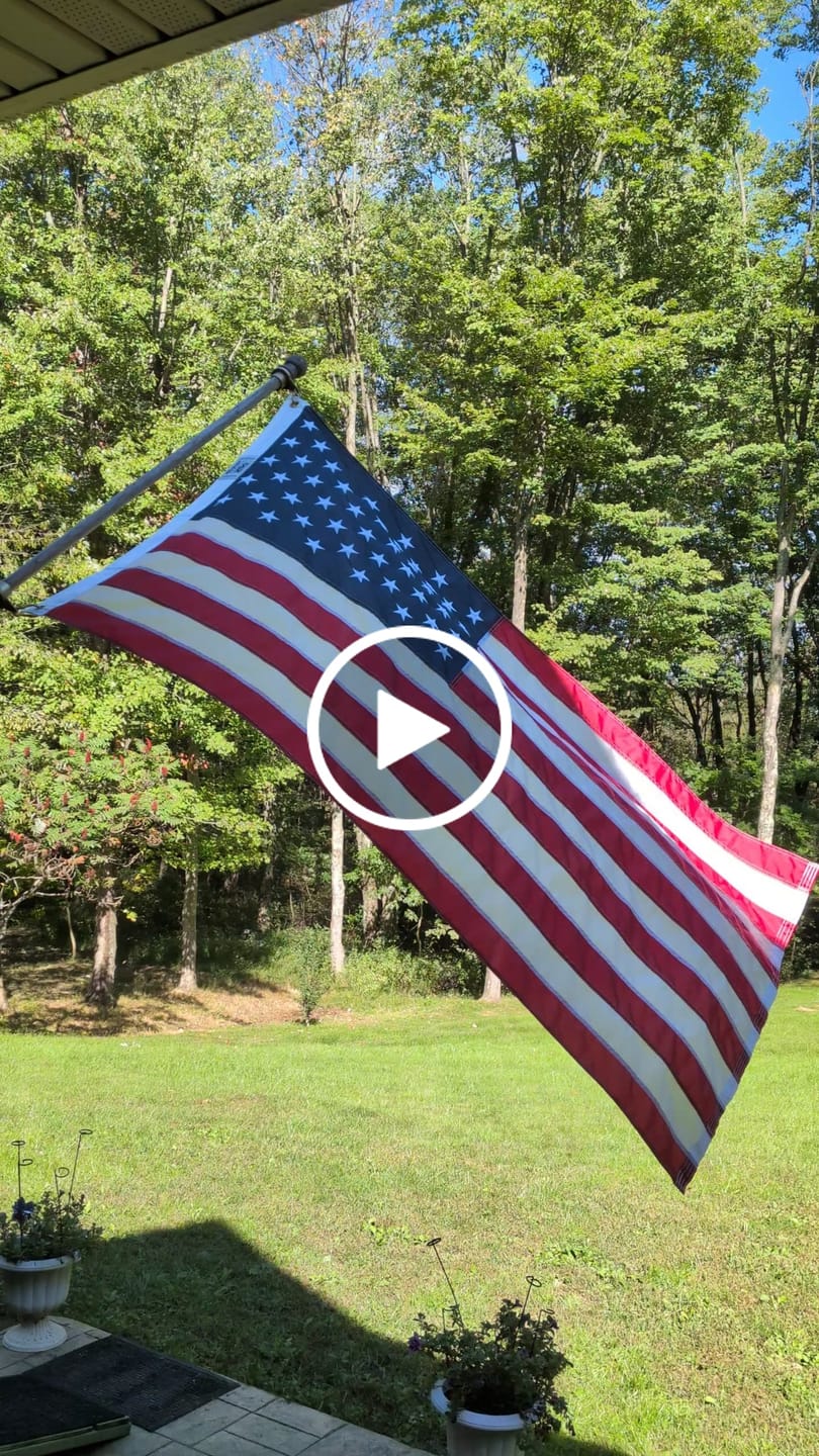 Customer video review of 3' x 5' American Flag
