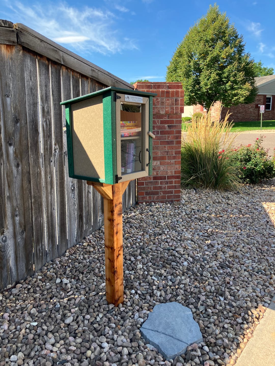 Customer photo review of Composite Two Story Forest Little Free Library
