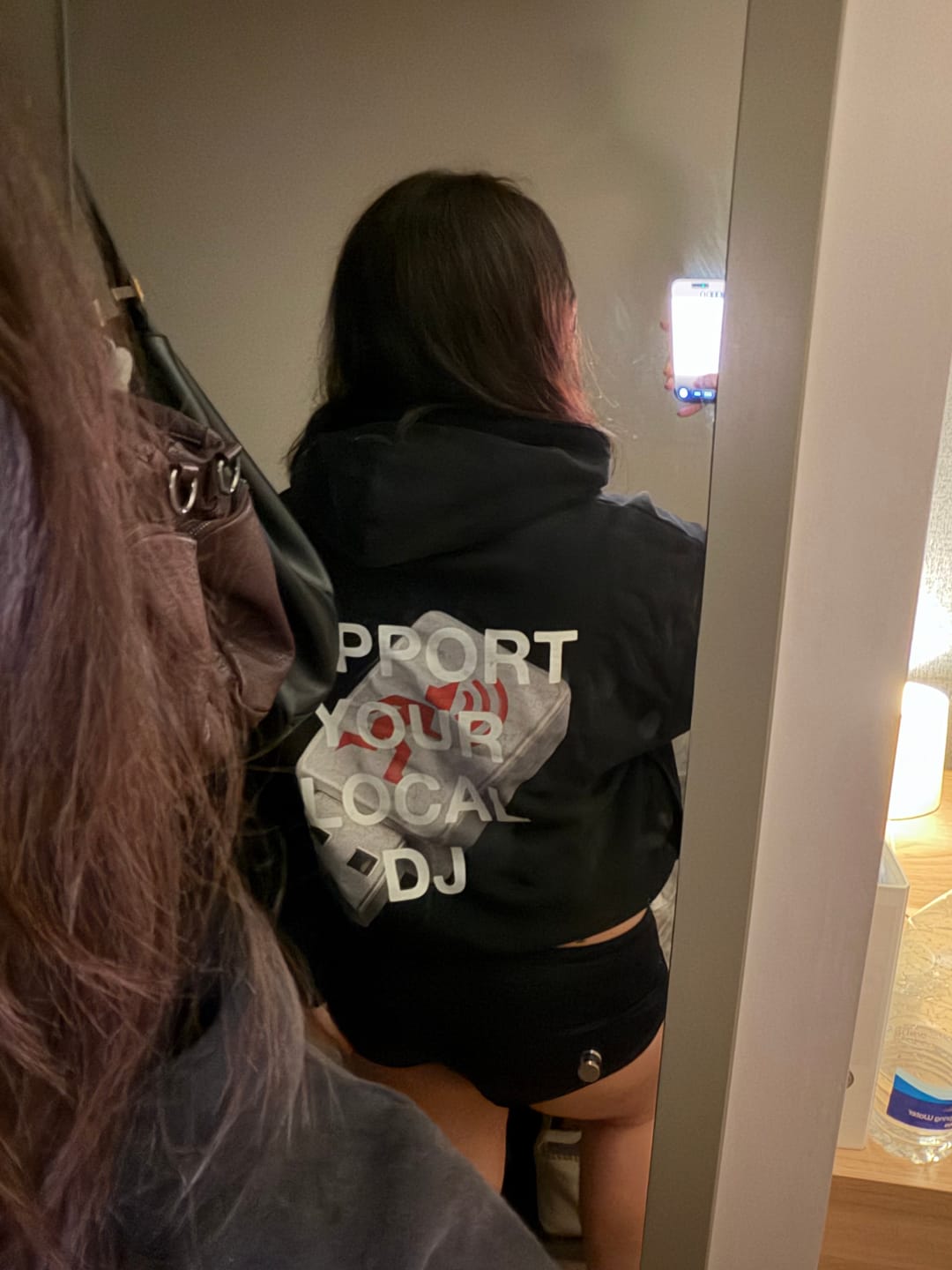 Customer photo review of SUPPORT YOUR LOCAL DJ HOODIE