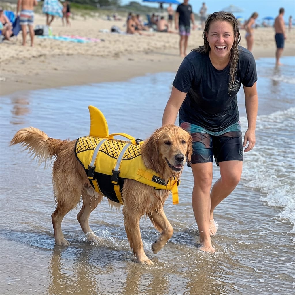 Customer photo review of WetPawz Life Jacket