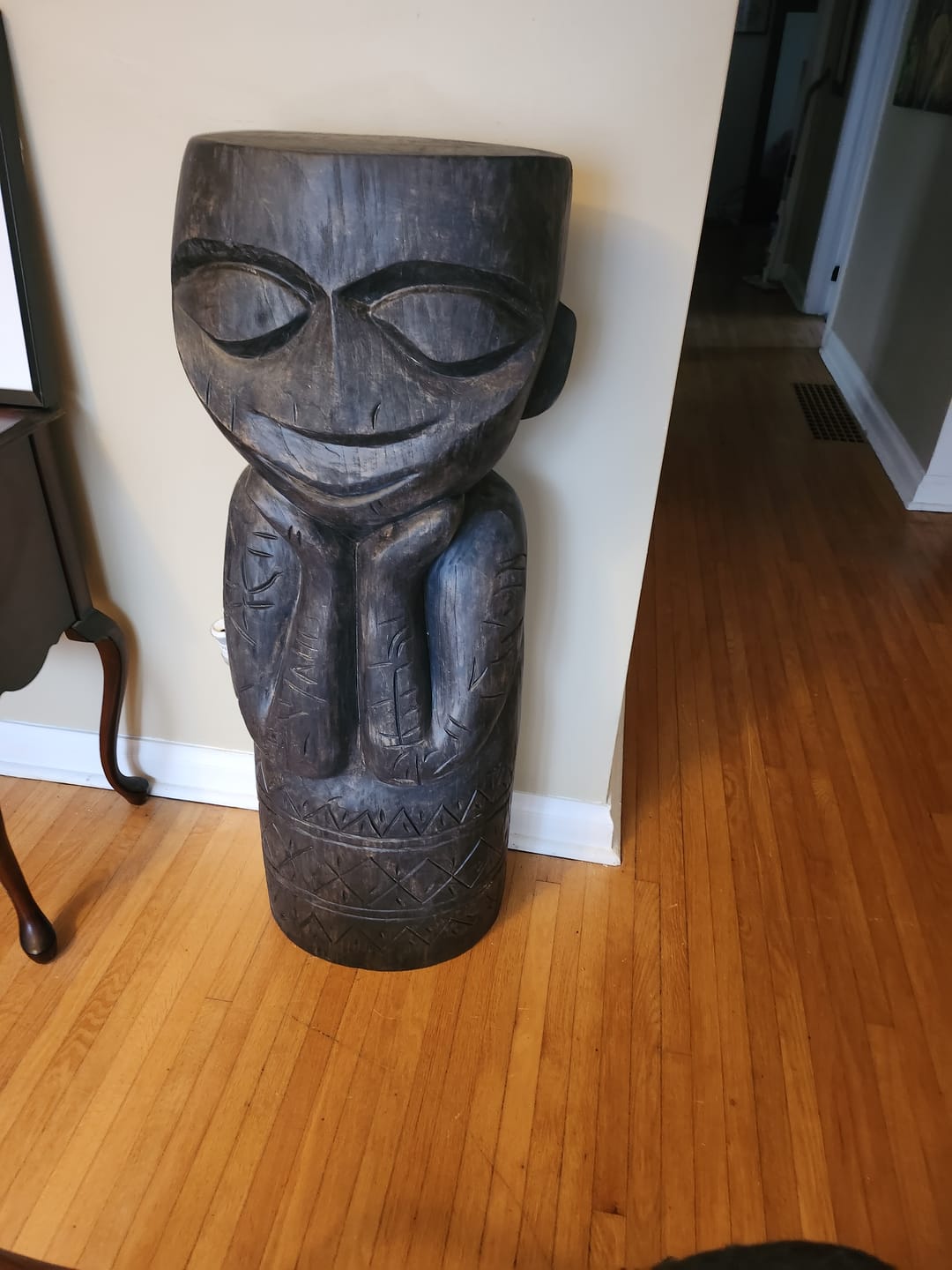 Customer photo review of Large African Wood Sculpture #AWS016