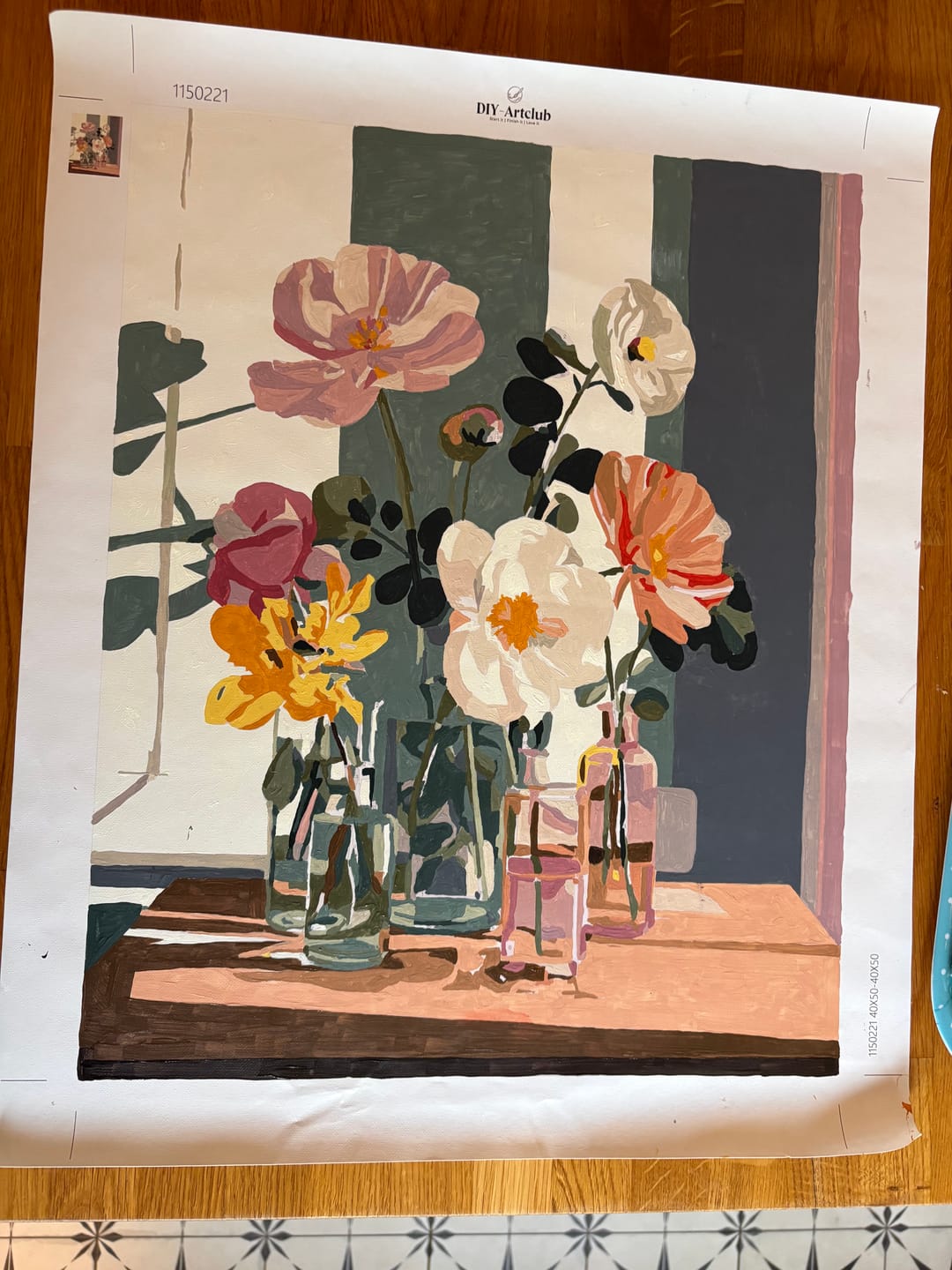 Customer photo review of Beauty in glass | Paint by Number
