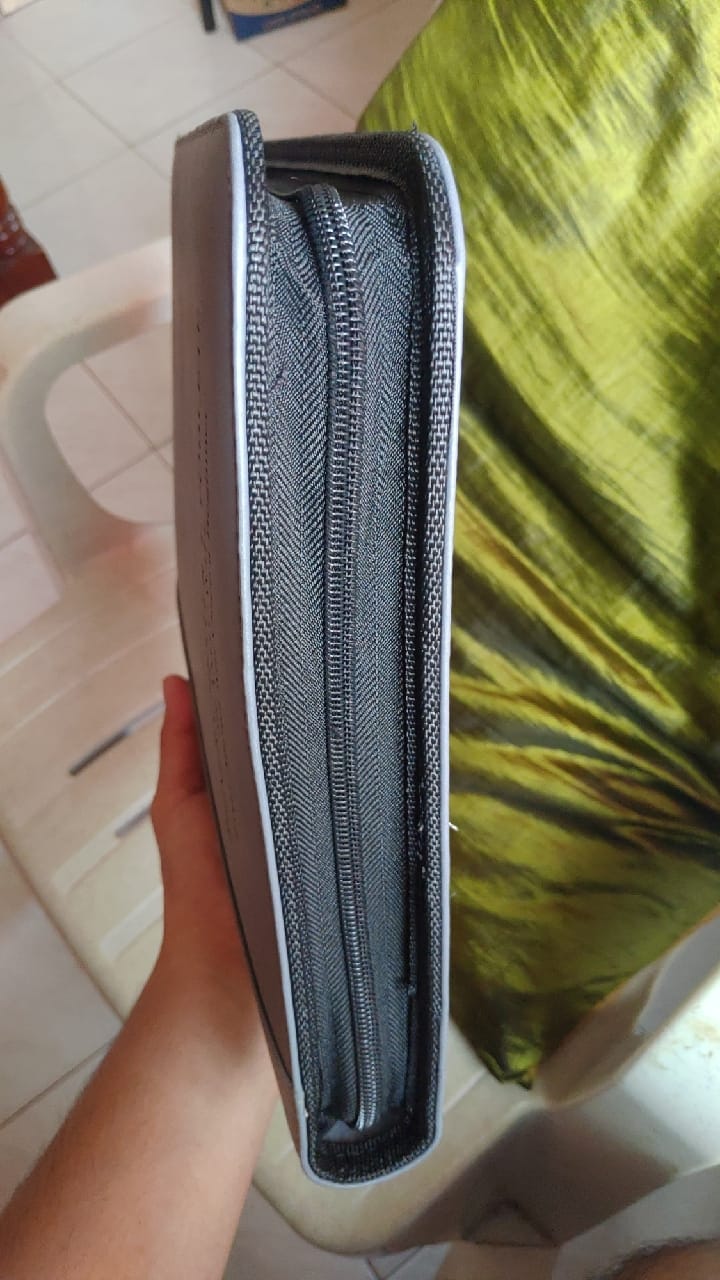 Customer photo review of Leather Portfolio Bag With Handle