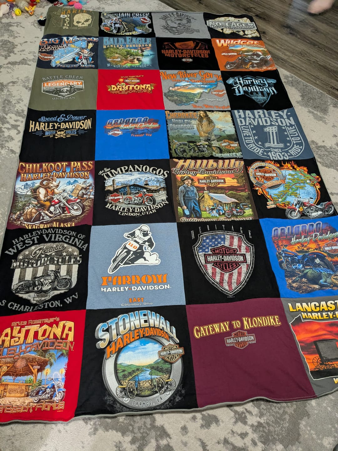 Customer photo review of Project Repat T-Shirt Quilt