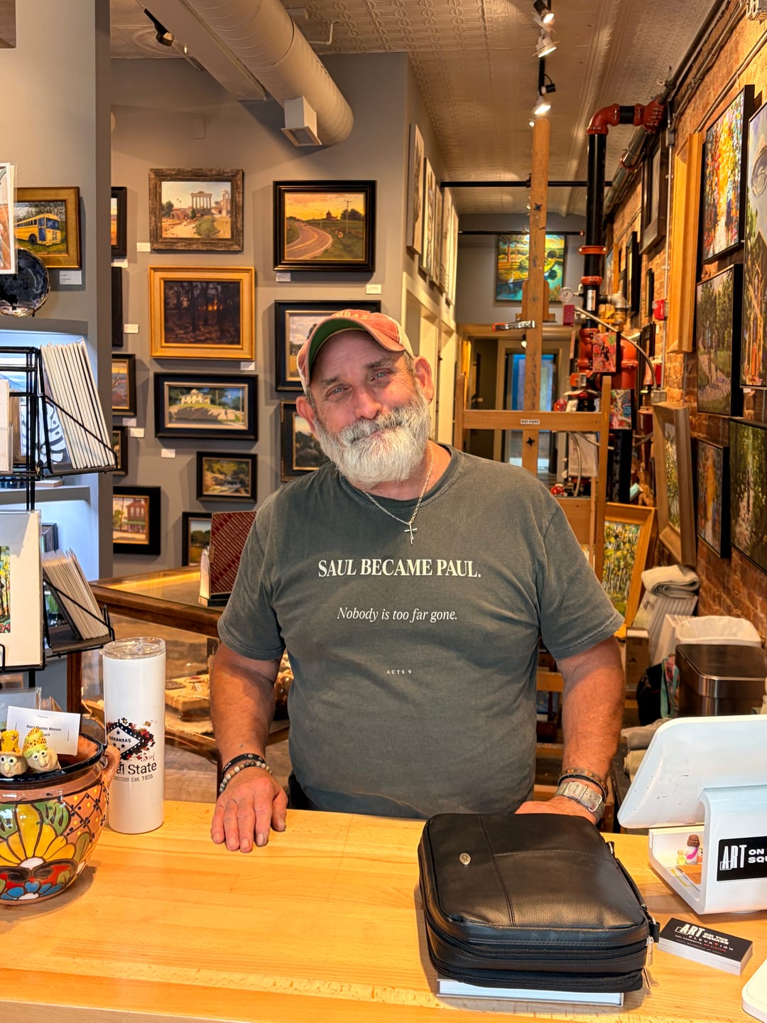 Customer photo review of Saul Became Paul Premium T-shirt