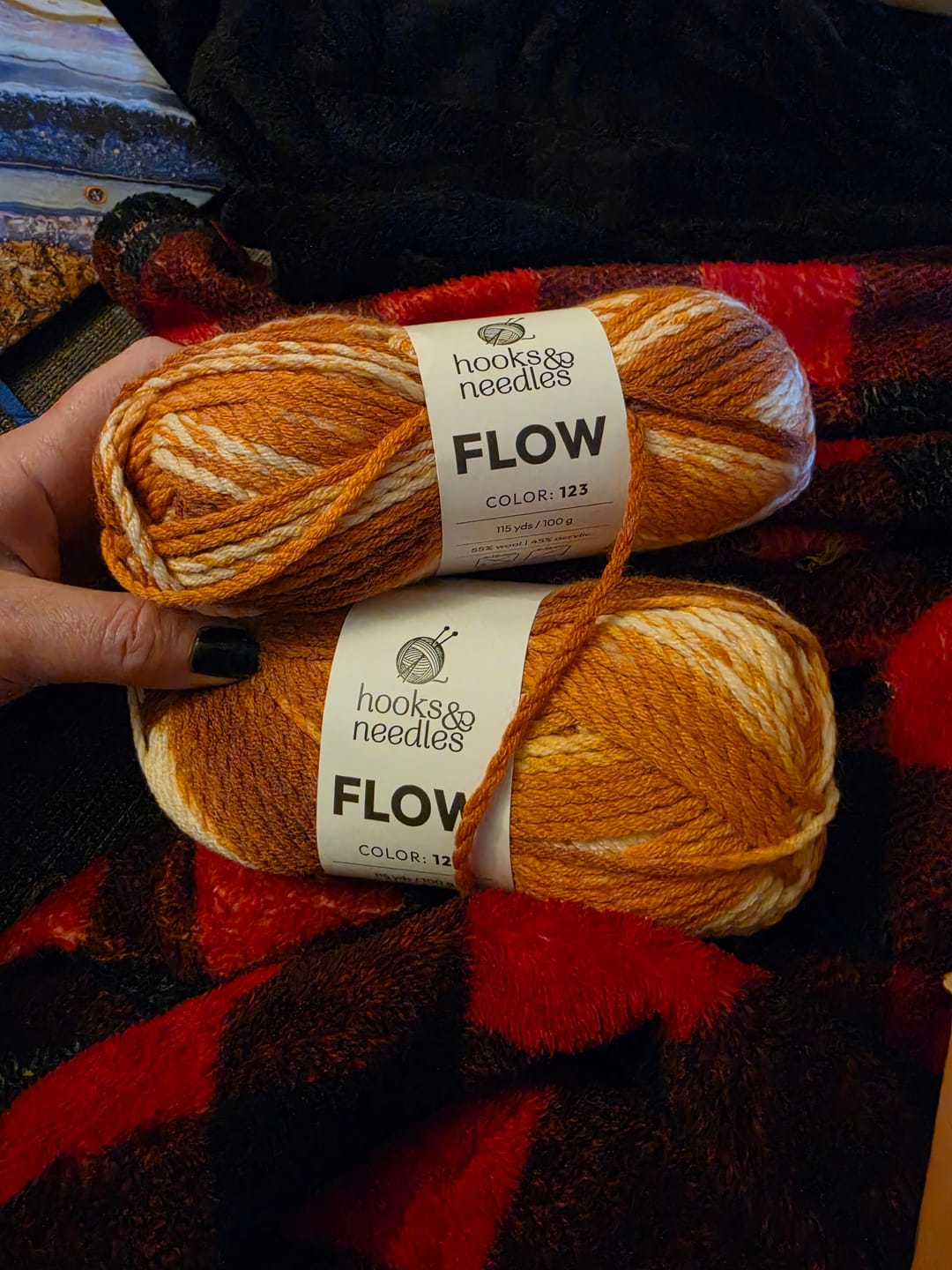 Customer photo review of Extra 2 Mystery Balls of Yarn