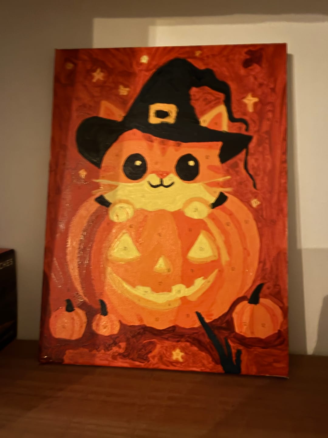 Customer photo review of 6 Mini Paintings - Spooky Halloween Set
